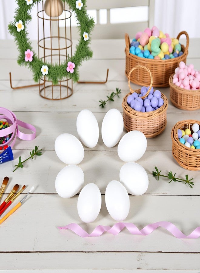 مجموعة وينتوين آب المكونة من 10 بيضات بلاستيكية بيضاء مزيفة، مثالية لتزيين عيد الفصح، والرسم، وصنع زينة بيض واقعية للحفلات والديكور المنزلي. - Image 5